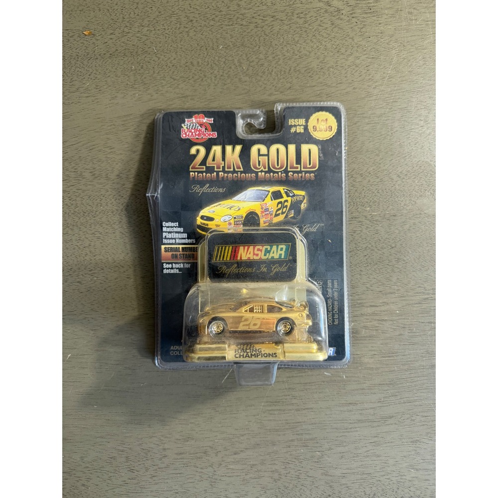 Racing Champions 24K Gold NASCAR Johnny Benson 26 Ford Taurus 1:64 Diecast 92464